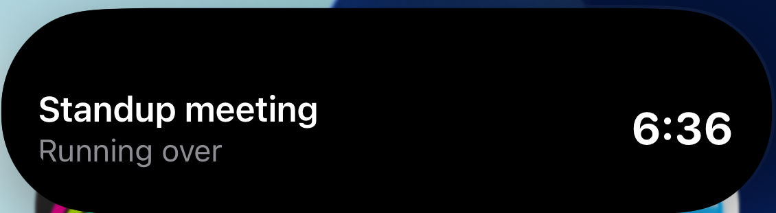iOS Dynamic Island after the boundary update: Running over with the overflow counting up