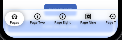 Custom Tab Bar Glass/Blur